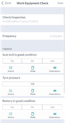 bespoke health and safety auditing mobile app