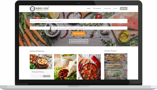 Inspiremymeal web app