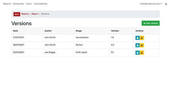 Versioning and audit logging